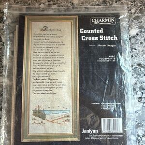 Janlynn counted Crosstitch 64–1 footprints